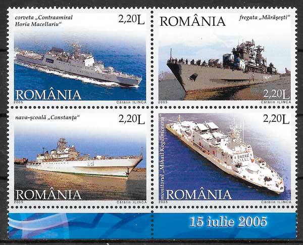 filatelia transporte Rumania 2005