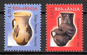 filatelia coleccion arte Rumania 2005