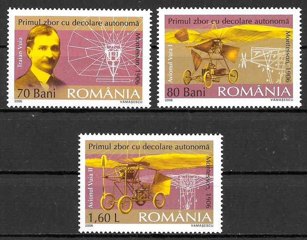 coleccion sellos transporte Rumania 2006