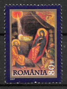 filatelia navidad Rumania 2007