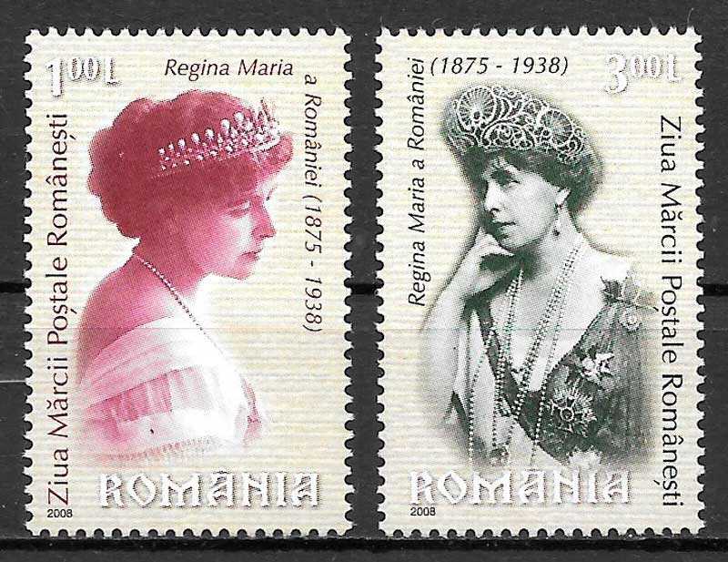 sellos personalidad Rumania 2008