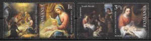 filatelia coleccion navidad Rumania 2010