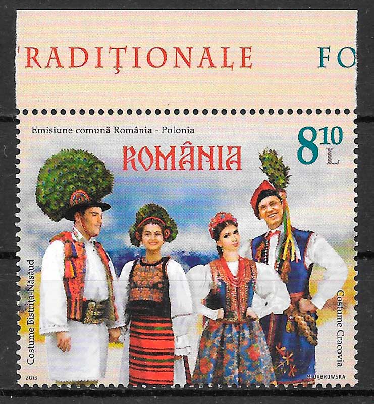 coleccion sellos arte Rumania 2013