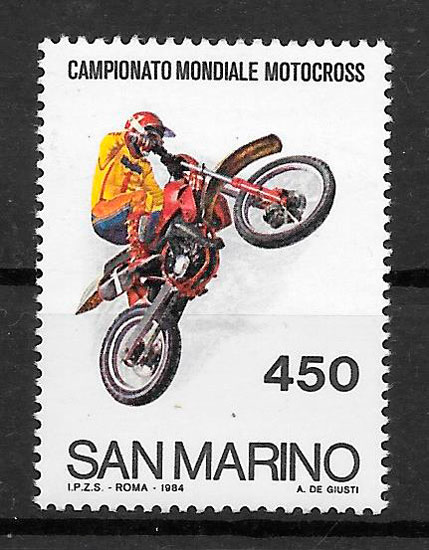 filatelia deporte San Marino 1984
