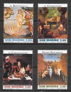 sellos arte San Marino 2010
