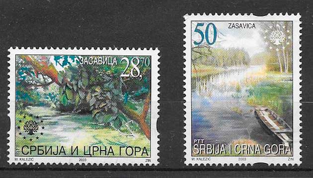 sellos turismo Serbia y Montenegro 2003