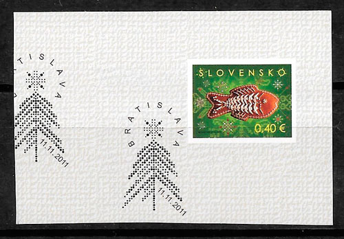 sellos navidad Eslovaquia 2011
