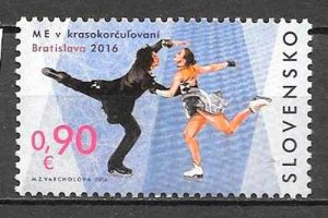filatelia colección deporte Eslovaquia 2016