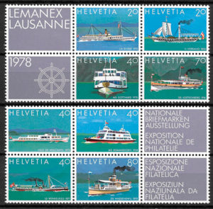 sellos transporte Suiza 1978