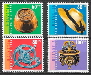 coleccion selos arte Suiza 1995