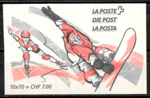 coleccion sellos deporte Suiza 1998