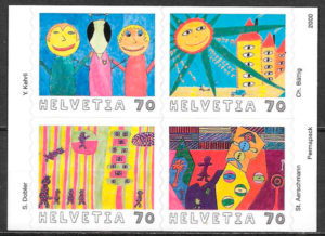 coleccion sellos arte Suiza 2000
