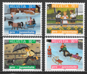 sellos navidad Suiza 2000