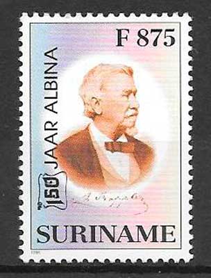 filatelia personalidad Suriname 1997