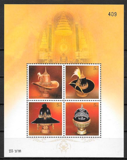 colección sellos arte Tailandia 2009