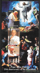 filatelia coleccion personalidad Turmenistan 1998