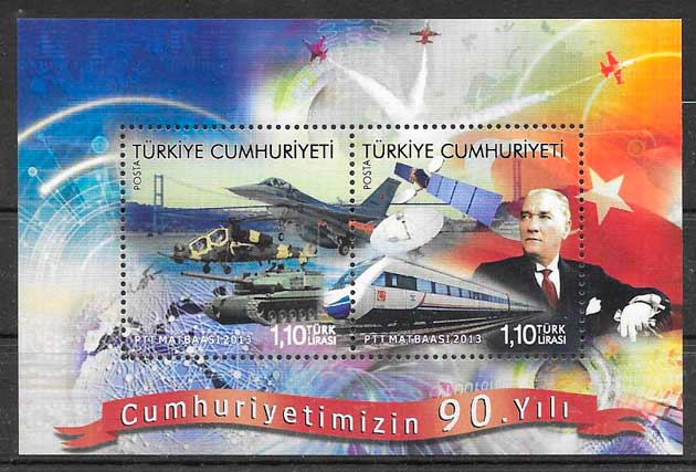 filatelia coleccion transporte Turquia 2013