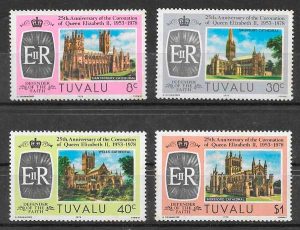 colección sellos arquitectura Tuvalu 1978