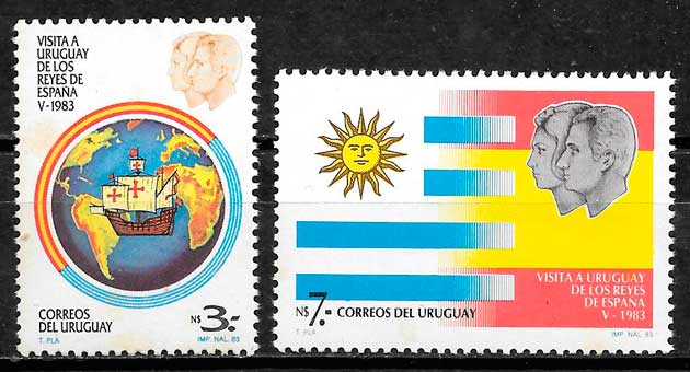 filatelia personalidad Uruguay 1983