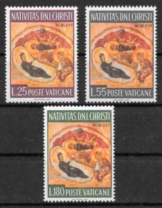 coleccion sellos navidad Vaticano 1967