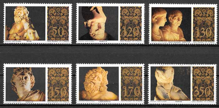 sellos arte Vaticano 1977