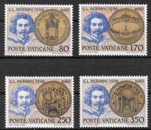 filatelia coleccion personalidad Vaticano 1980