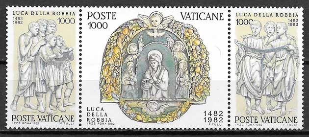 sellos arte Vaticano 1983