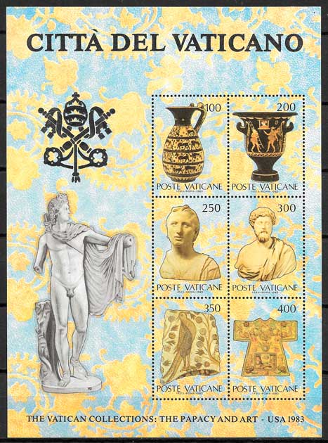 sellos arte Vaticano 1983