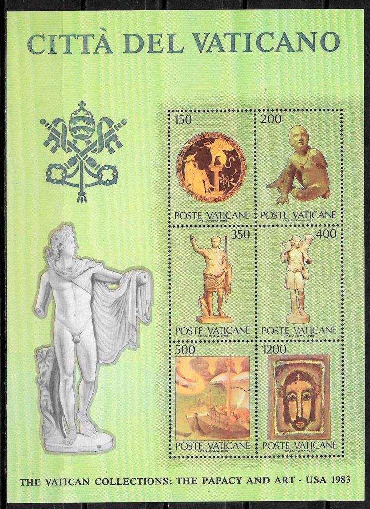 filatelia coleccion arte Vaticano 1983