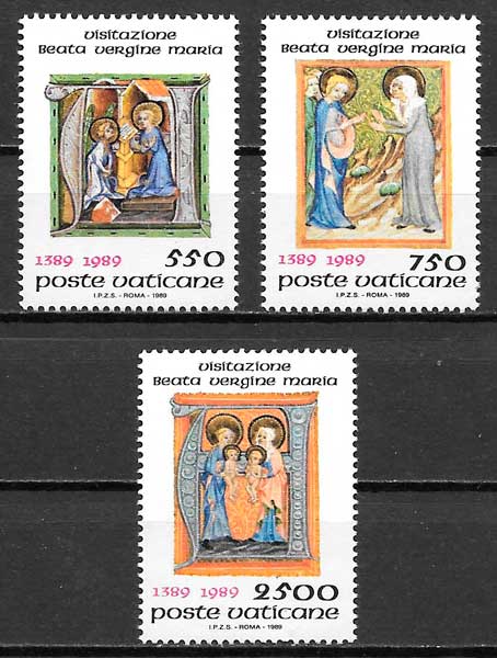 filatelia arte Vaticano 1989
