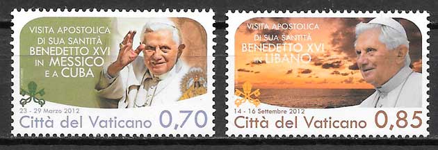 sellos personalidad Vaticano 2012