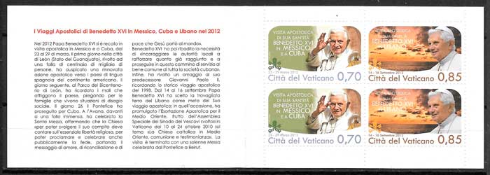 filatelia coleccion personalidad Vaticano 2012