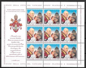 filatelia coleccion personalidad Vaticano 2013