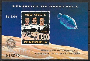 filatelia espacio Venezuela 1969