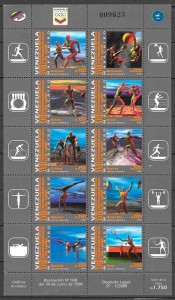 sellos filatelia deporte 1998