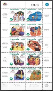 filatelia deporte Venezuela 1998