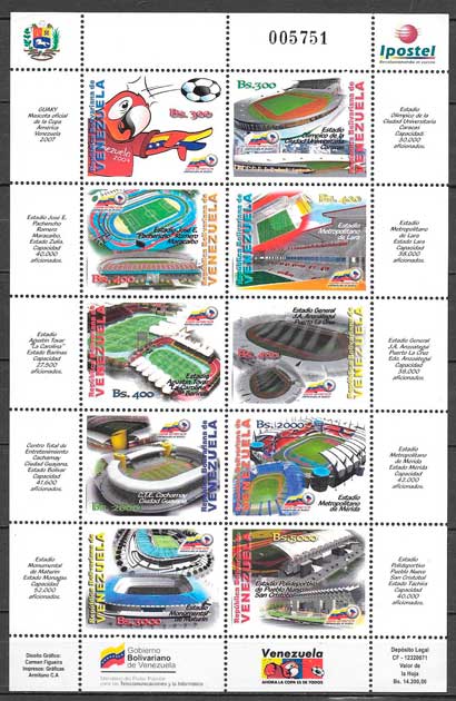 sellos deporte venezuela 2007