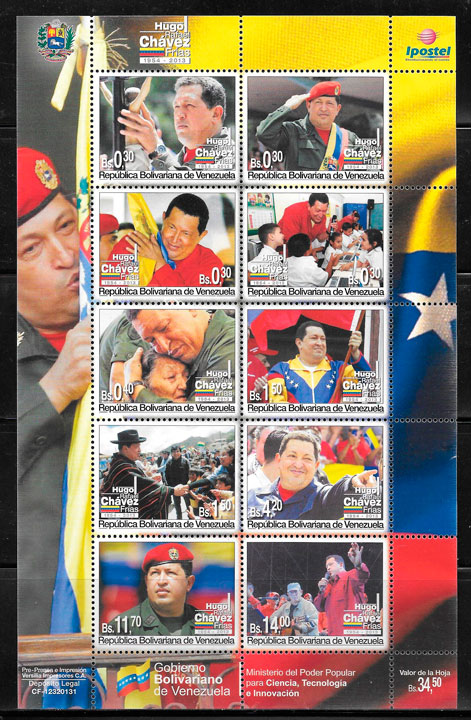 sellos personalidad Venezuela 2013
