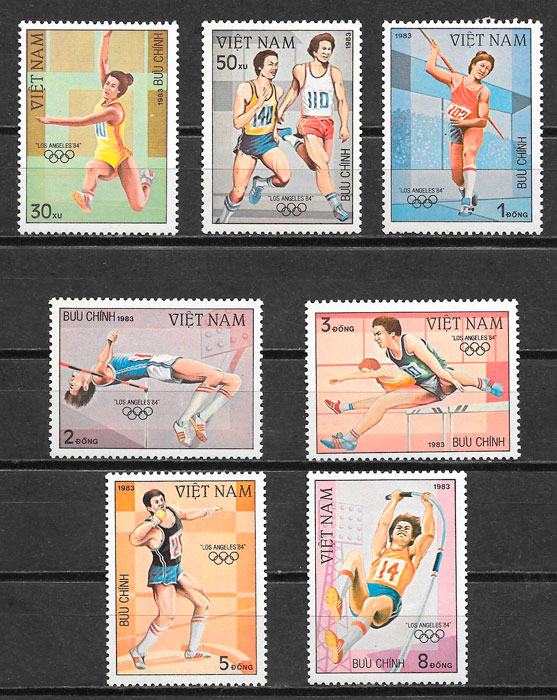 sellos deporte Viet Nam 1983 