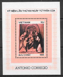 sellos arte Viet Nam 1984