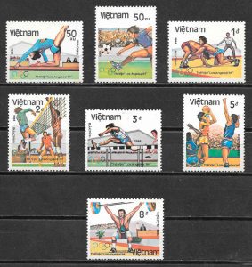 sellos deporte Viet Nam 1984