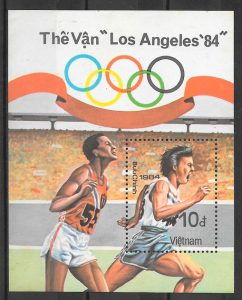 sellos deporte Viet Nam 1984