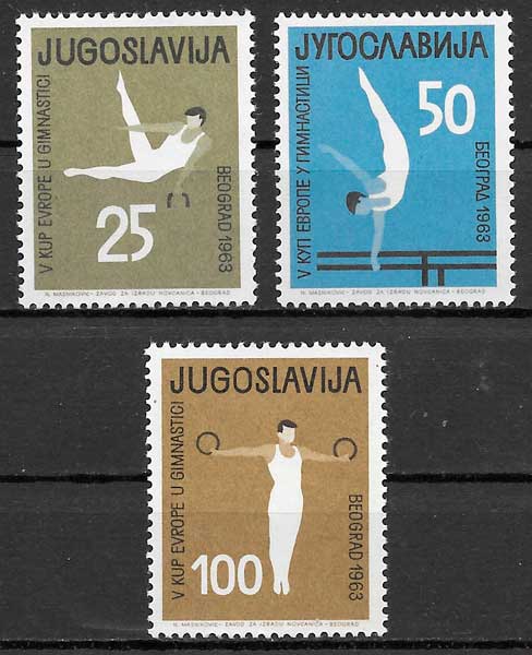 filatelia coleccion deporte Yugoslavia 1963