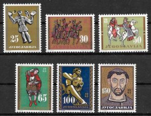 sellos arte Yugoslavia 1963