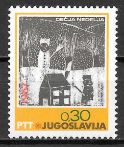 sellos arte Yugoslavia 1967