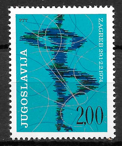 sellos deporte Yugoslavia 1974