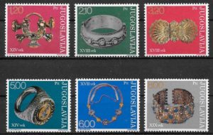sellos arte Yugoslavia 1974