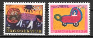 filatelia coleccion arte Yugoslavia 1975