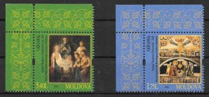 Estampillas navidad 2012 Moldavia