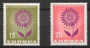 sellos tema Europa 1964 Alemania